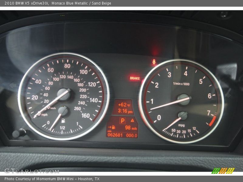 Monaco Blue Metallic / Sand Beige 2010 BMW X5 xDrive30i