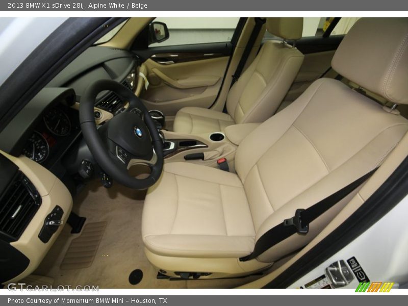 Alpine White / Beige 2013 BMW X1 sDrive 28i