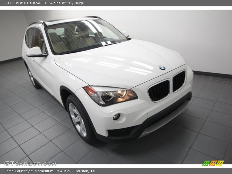 Alpine White / Beige 2013 BMW X1 sDrive 28i