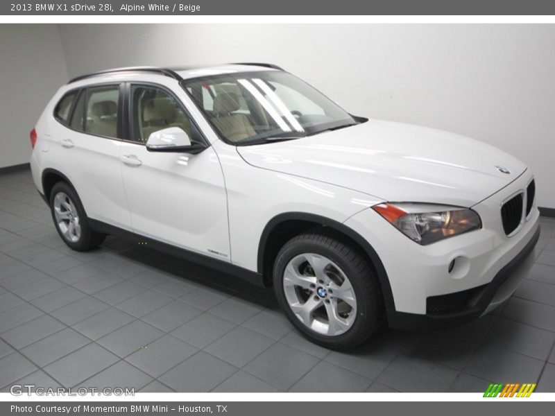 Alpine White / Beige 2013 BMW X1 sDrive 28i