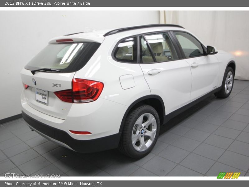 Alpine White / Beige 2013 BMW X1 sDrive 28i