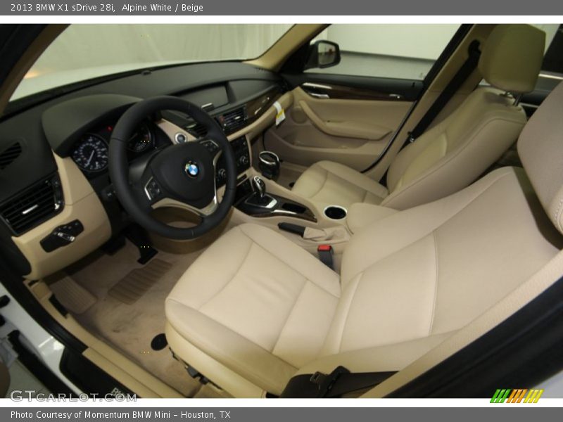 Alpine White / Beige 2013 BMW X1 sDrive 28i