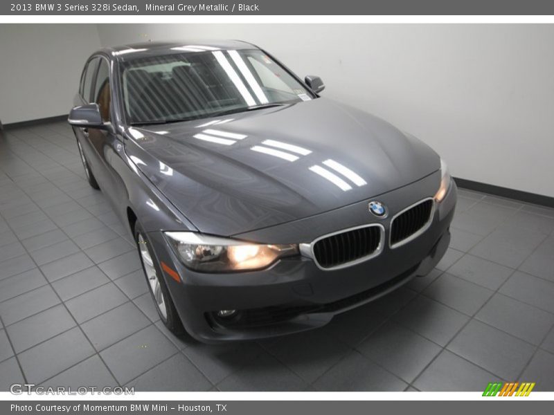 Mineral Grey Metallic / Black 2013 BMW 3 Series 328i Sedan