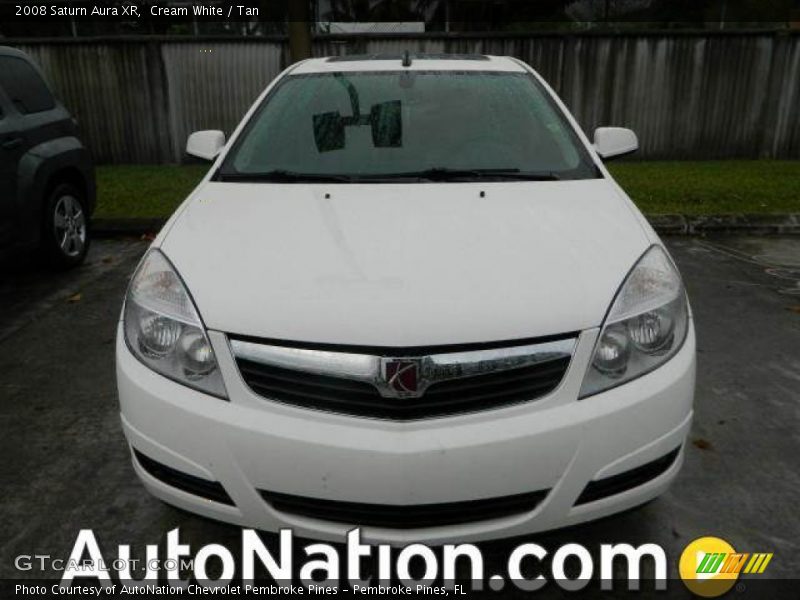 Cream White / Tan 2008 Saturn Aura XR