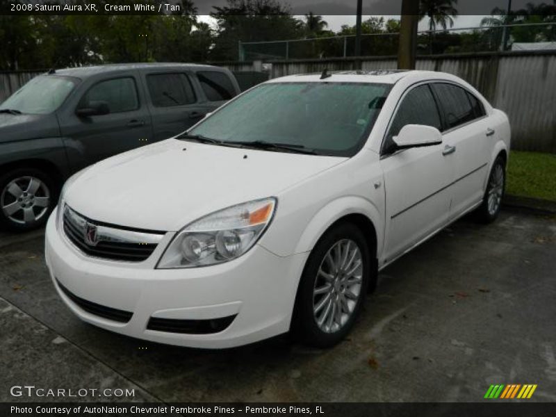 Cream White / Tan 2008 Saturn Aura XR