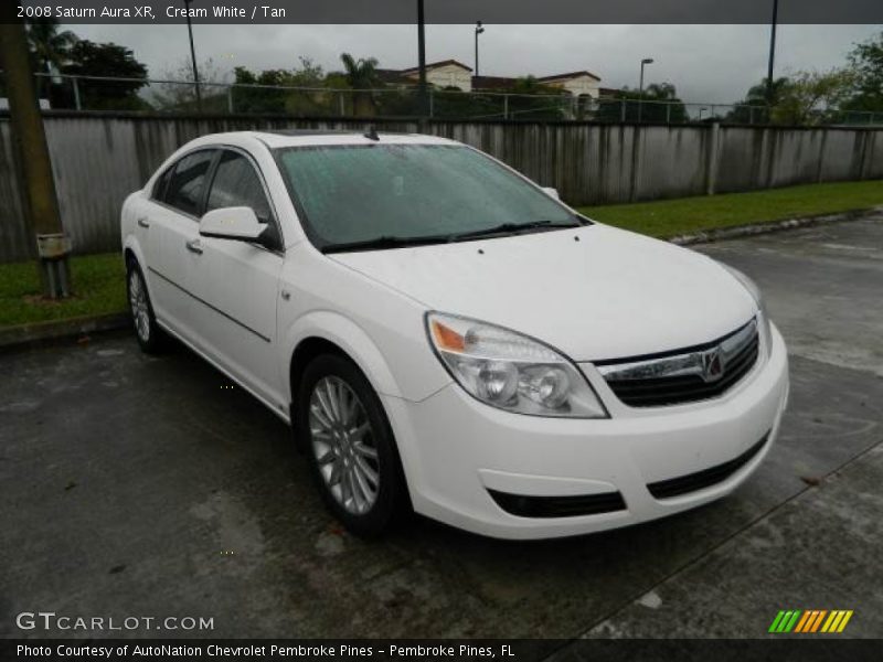 Cream White / Tan 2008 Saturn Aura XR