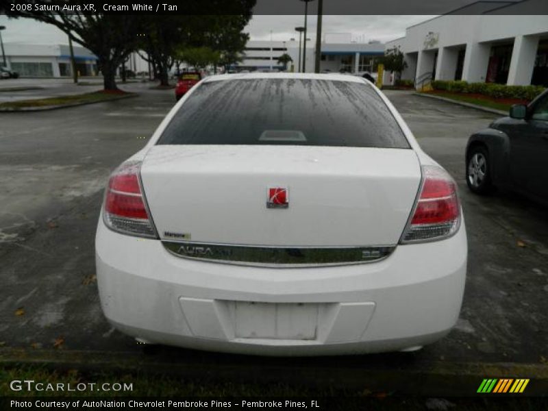 Cream White / Tan 2008 Saturn Aura XR