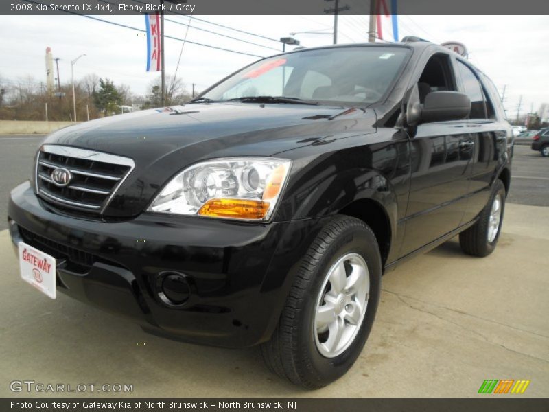 Ebony Black / Gray 2008 Kia Sorento LX 4x4