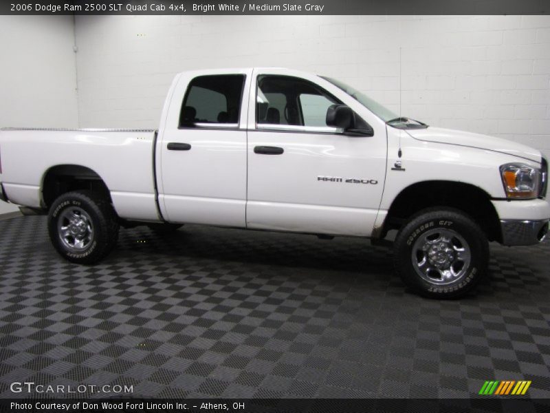 Bright White / Medium Slate Gray 2006 Dodge Ram 2500 SLT Quad Cab 4x4