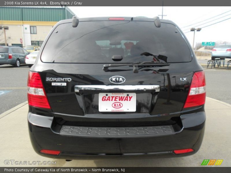 Ebony Black / Gray 2008 Kia Sorento LX 4x4