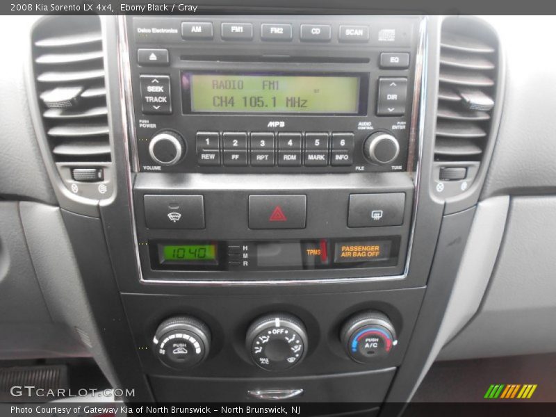 Ebony Black / Gray 2008 Kia Sorento LX 4x4