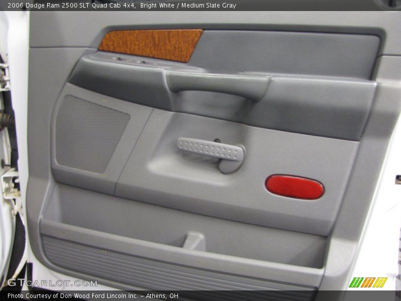 Bright White / Medium Slate Gray 2006 Dodge Ram 2500 SLT Quad Cab 4x4