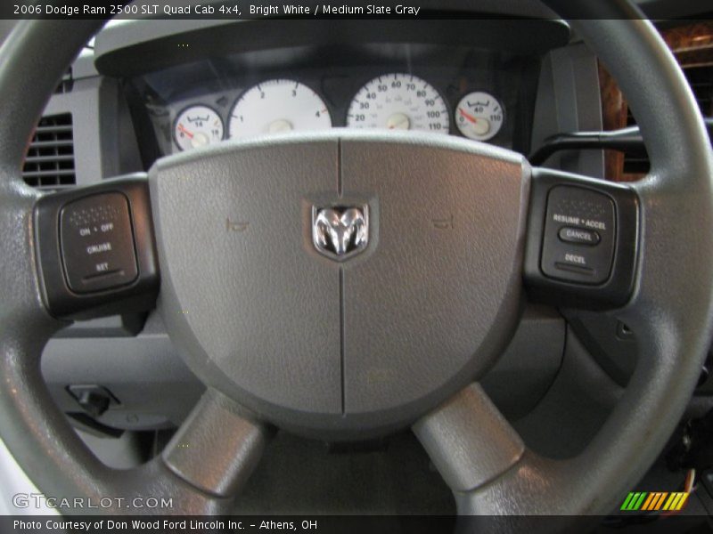 Bright White / Medium Slate Gray 2006 Dodge Ram 2500 SLT Quad Cab 4x4