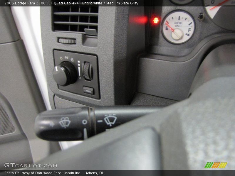 Bright White / Medium Slate Gray 2006 Dodge Ram 2500 SLT Quad Cab 4x4