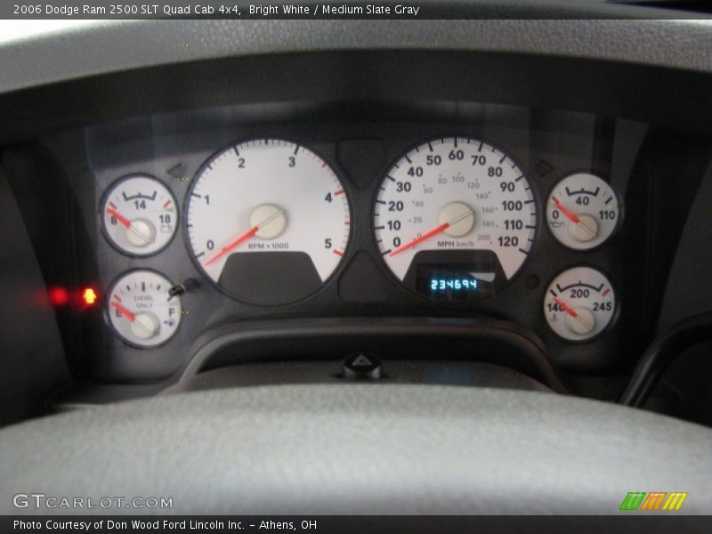  2006 Ram 2500 SLT Quad Cab 4x4 SLT Quad Cab 4x4 Gauges