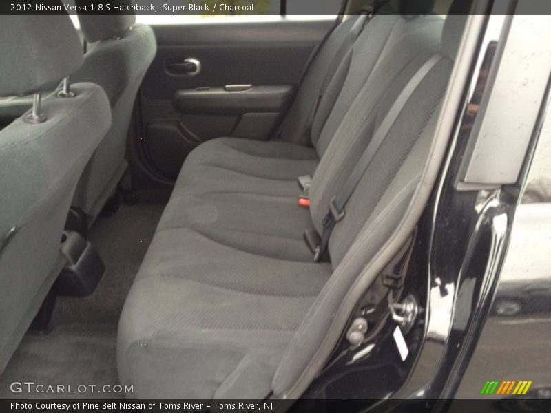 Super Black / Charcoal 2012 Nissan Versa 1.8 S Hatchback