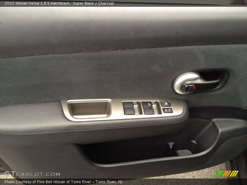 Super Black / Charcoal 2012 Nissan Versa 1.8 S Hatchback