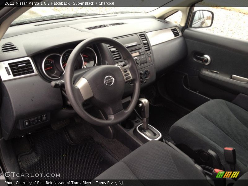Charcoal Interior - 2012 Versa 1.8 S Hatchback 