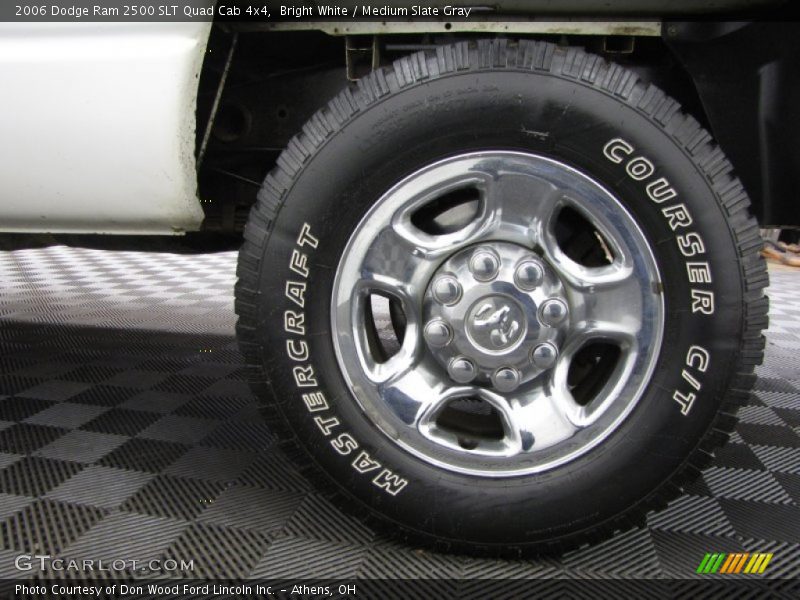 Bright White / Medium Slate Gray 2006 Dodge Ram 2500 SLT Quad Cab 4x4