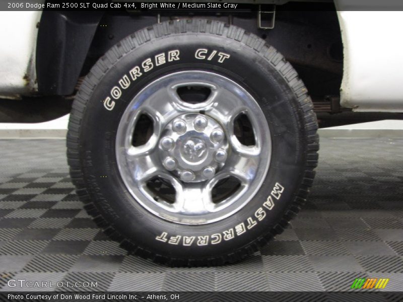 Bright White / Medium Slate Gray 2006 Dodge Ram 2500 SLT Quad Cab 4x4