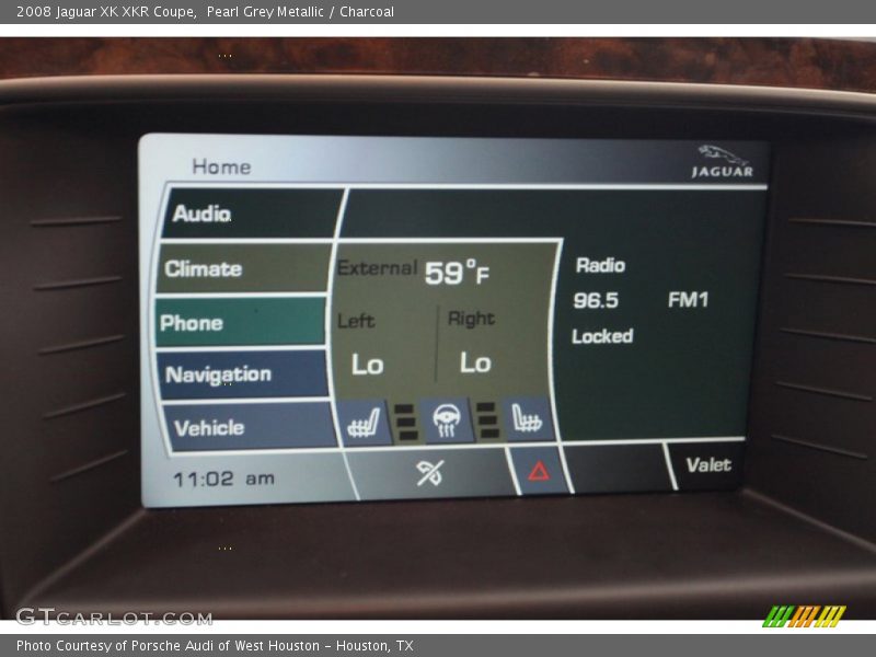 Pearl Grey Metallic / Charcoal 2008 Jaguar XK XKR Coupe