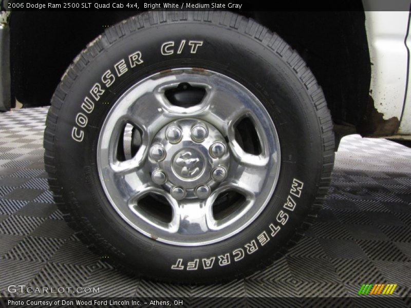 Bright White / Medium Slate Gray 2006 Dodge Ram 2500 SLT Quad Cab 4x4