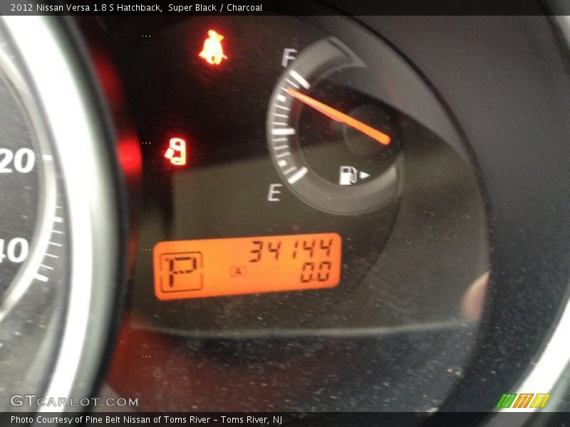 Super Black / Charcoal 2012 Nissan Versa 1.8 S Hatchback
