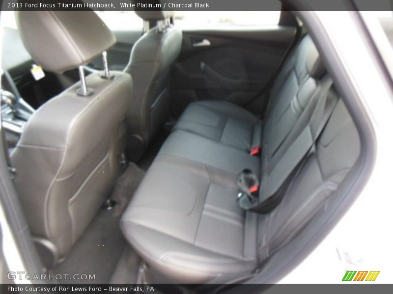White Platinum / Charcoal Black 2013 Ford Focus Titanium Hatchback