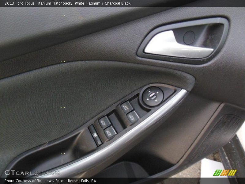 White Platinum / Charcoal Black 2013 Ford Focus Titanium Hatchback