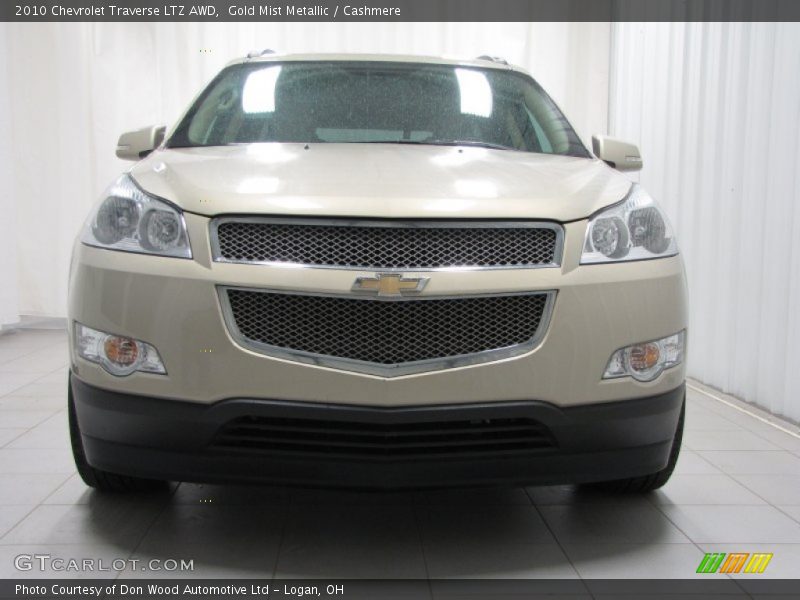 Gold Mist Metallic / Cashmere 2010 Chevrolet Traverse LTZ AWD