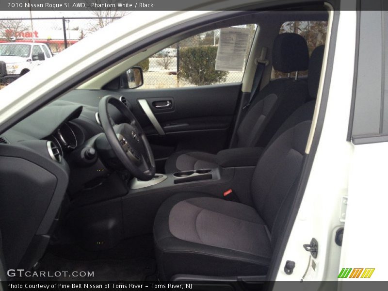Phantom White / Black 2010 Nissan Rogue SL AWD