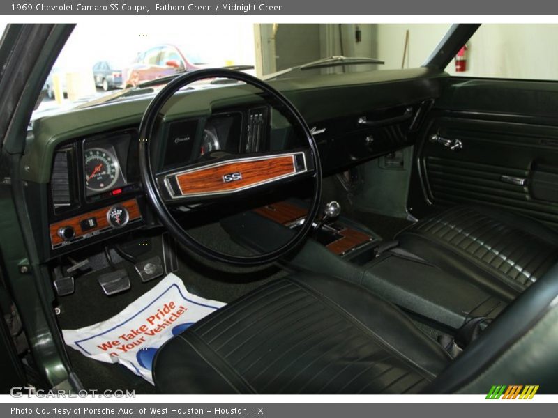 Midnight Green Interior - 1969 Camaro SS Coupe 