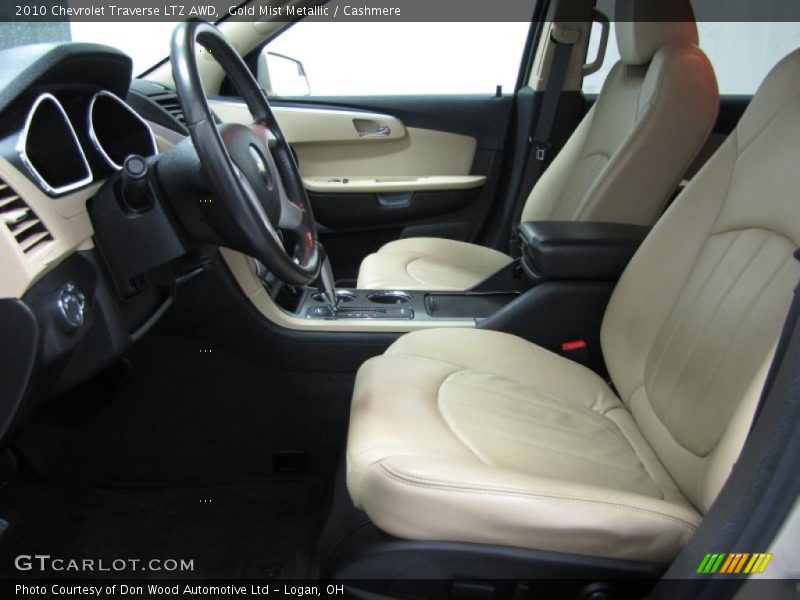 Gold Mist Metallic / Cashmere 2010 Chevrolet Traverse LTZ AWD