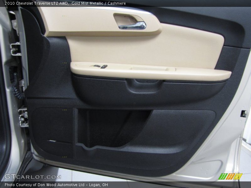 Gold Mist Metallic / Cashmere 2010 Chevrolet Traverse LTZ AWD