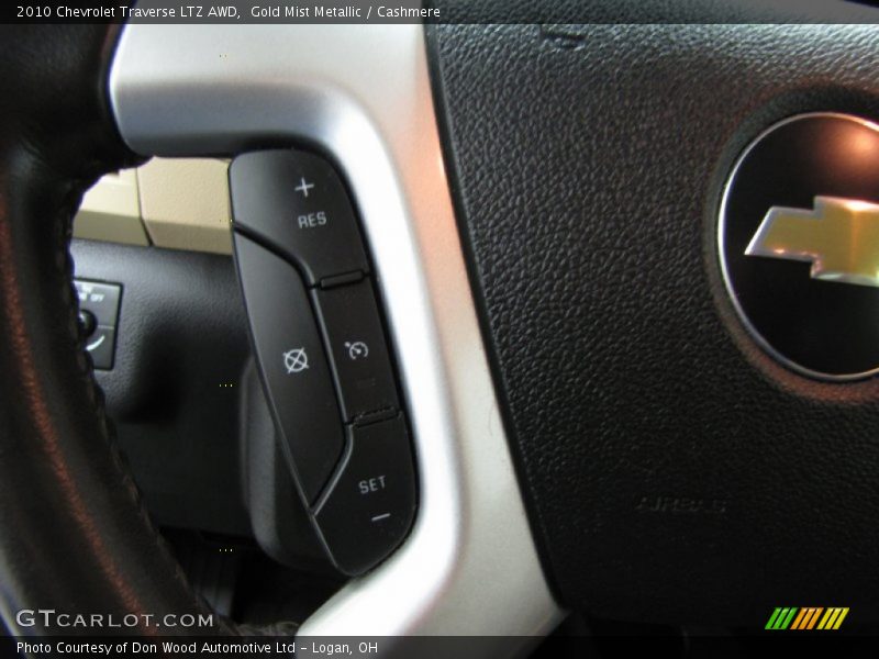 Gold Mist Metallic / Cashmere 2010 Chevrolet Traverse LTZ AWD