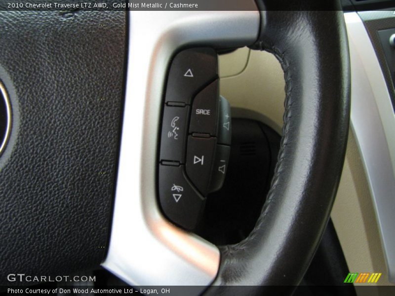 Gold Mist Metallic / Cashmere 2010 Chevrolet Traverse LTZ AWD