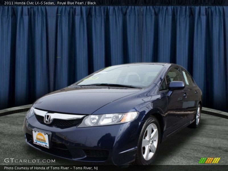 Royal Blue Pearl / Black 2011 Honda Civic LX-S Sedan