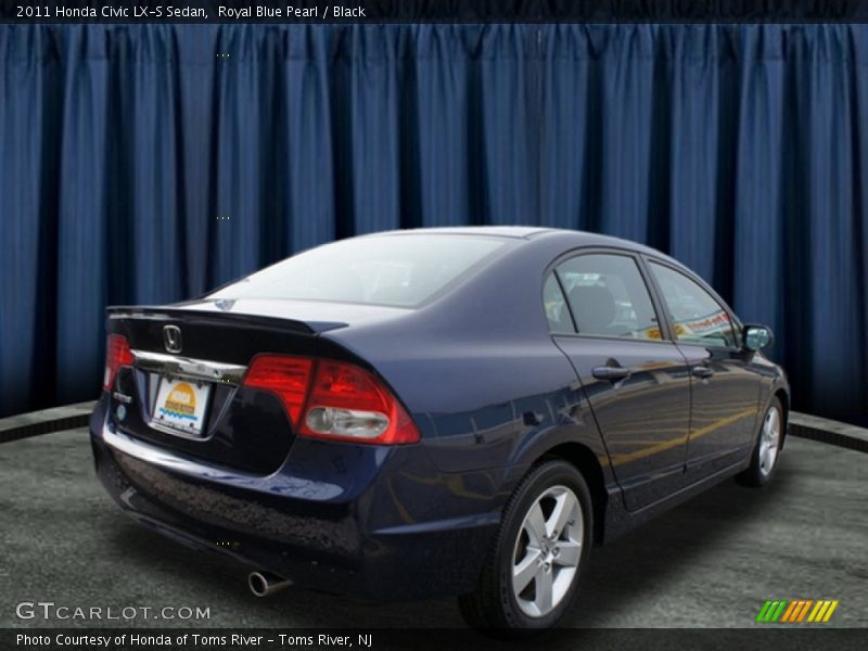 Royal Blue Pearl / Black 2011 Honda Civic LX-S Sedan