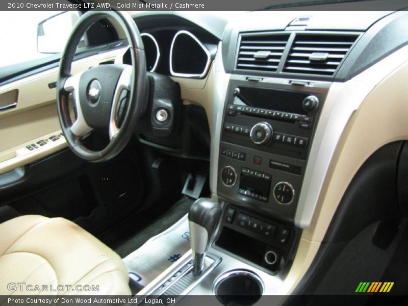Gold Mist Metallic / Cashmere 2010 Chevrolet Traverse LTZ AWD