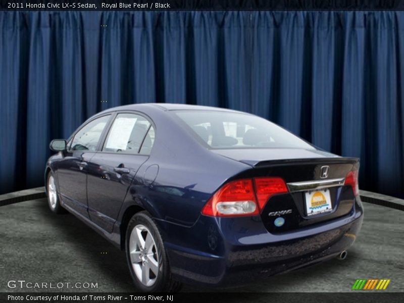 Royal Blue Pearl / Black 2011 Honda Civic LX-S Sedan