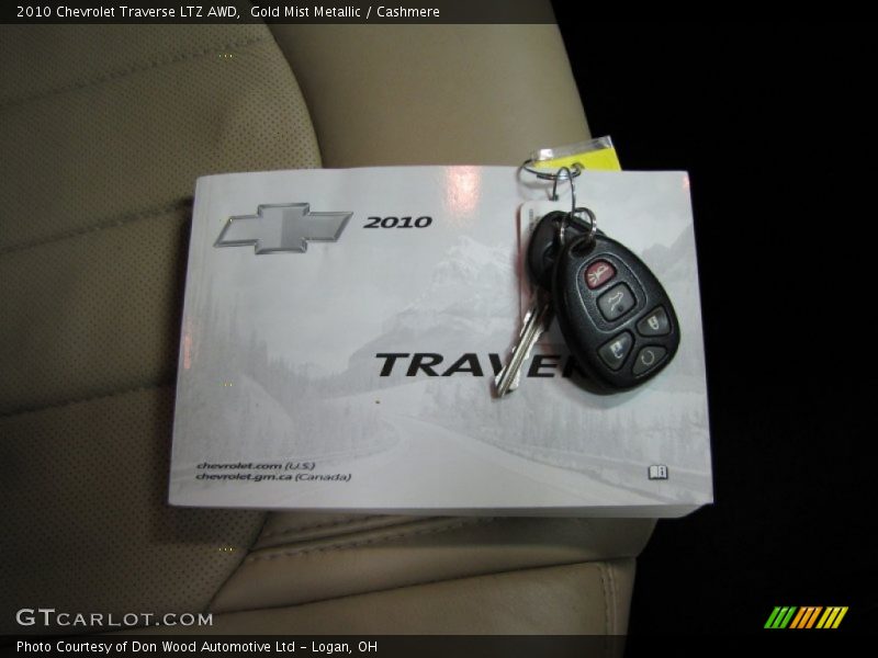 Gold Mist Metallic / Cashmere 2010 Chevrolet Traverse LTZ AWD
