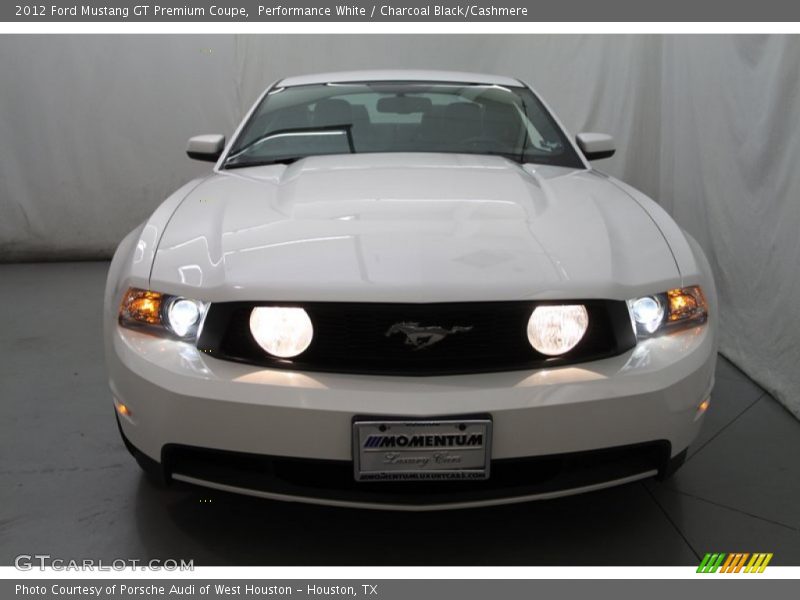 Performance White / Charcoal Black/Cashmere 2012 Ford Mustang GT Premium Coupe