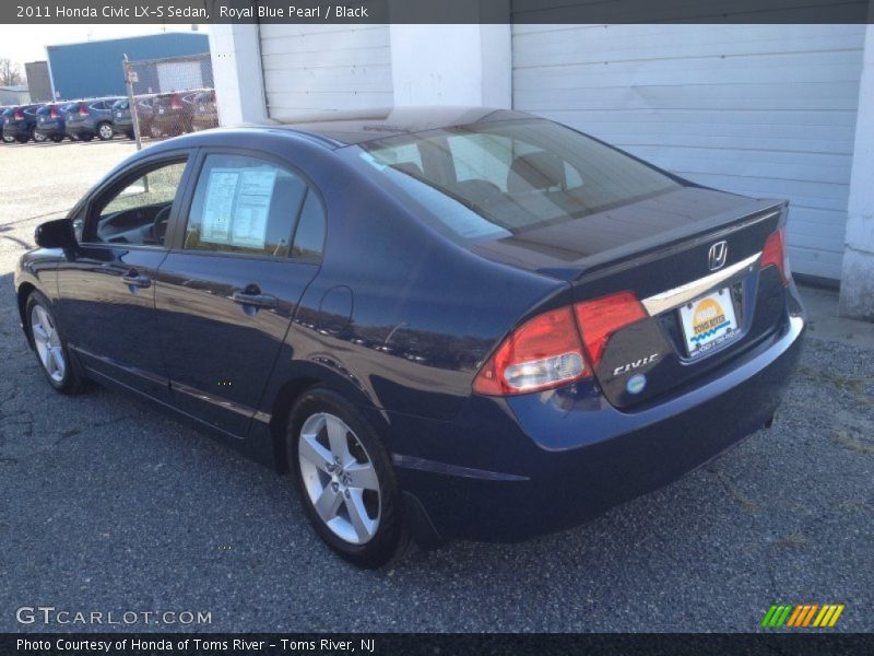 Royal Blue Pearl / Black 2011 Honda Civic LX-S Sedan