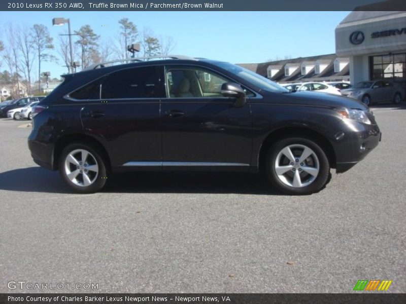 Truffle Brown Mica / Parchment/Brown Walnut 2010 Lexus RX 350 AWD