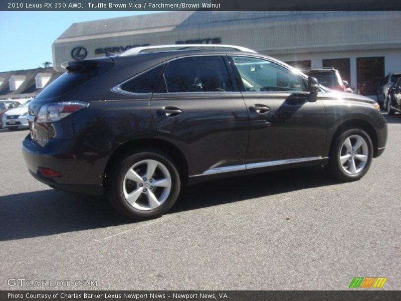Truffle Brown Mica / Parchment/Brown Walnut 2010 Lexus RX 350 AWD