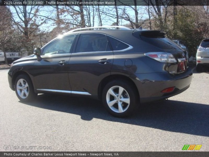 Truffle Brown Mica / Parchment/Brown Walnut 2010 Lexus RX 350 AWD