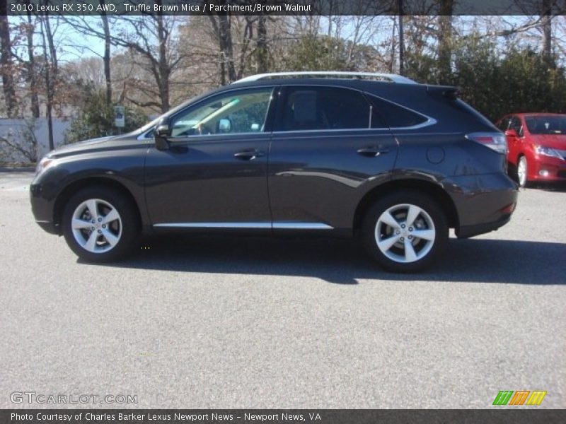 Truffle Brown Mica / Parchment/Brown Walnut 2010 Lexus RX 350 AWD