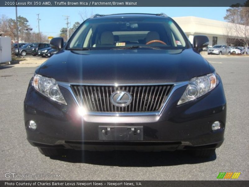 Truffle Brown Mica / Parchment/Brown Walnut 2010 Lexus RX 350 AWD
