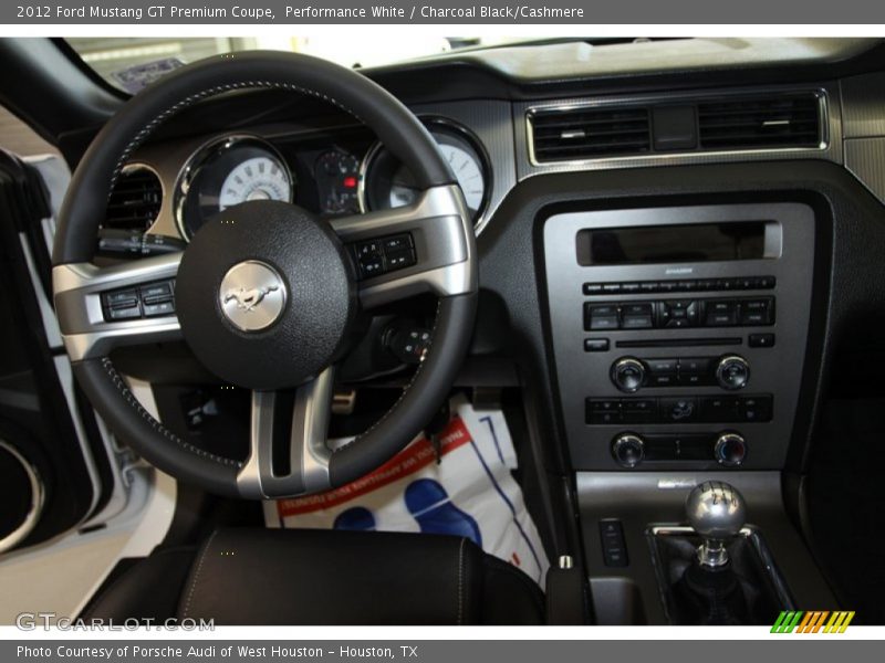 Performance White / Charcoal Black/Cashmere 2012 Ford Mustang GT Premium Coupe