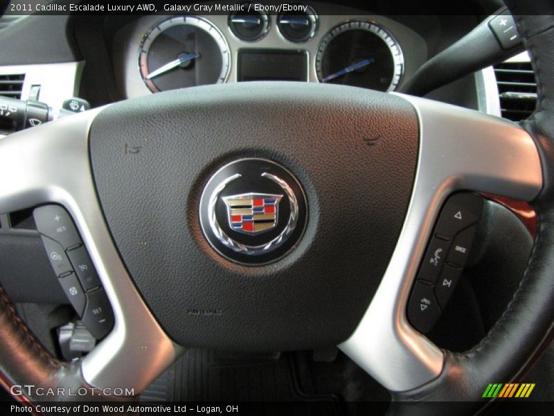 Galaxy Gray Metallic / Ebony/Ebony 2011 Cadillac Escalade Luxury AWD